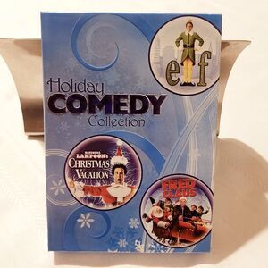 Holiday Comedy Collection DVD Set of 3 Elf Christmas Vacation Fred Claus